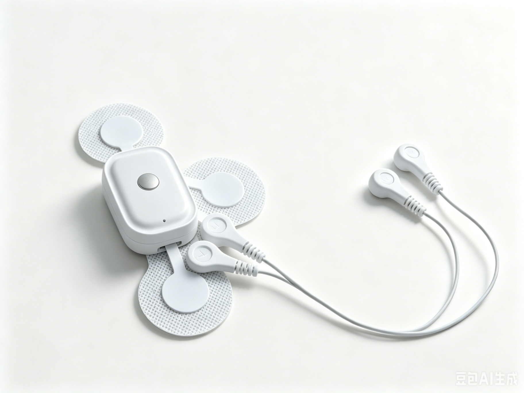 iWOWN 3-lead ECG monitoring patch with electrodes
